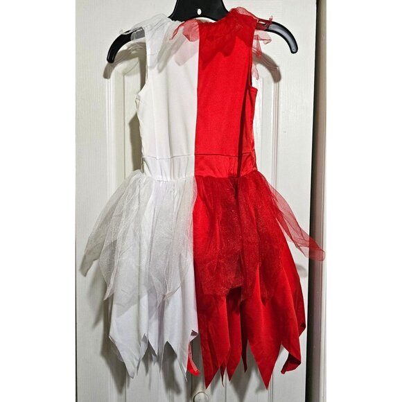 Naughty and Nice Costume Devil Angel Dress Halo Horns Headband NO WINGS Girls M - Picture 5 of 7